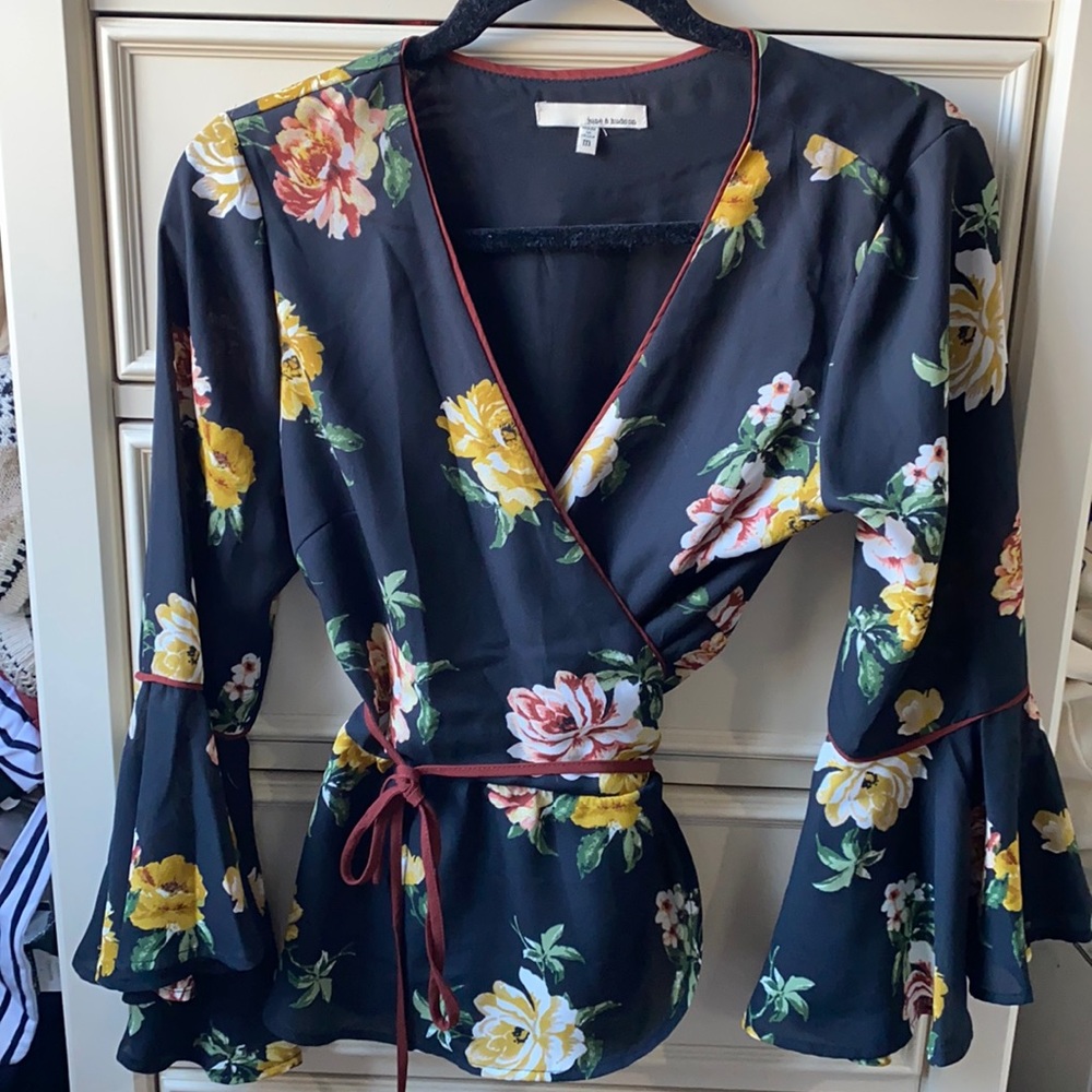 June & Hudson Wrap Top